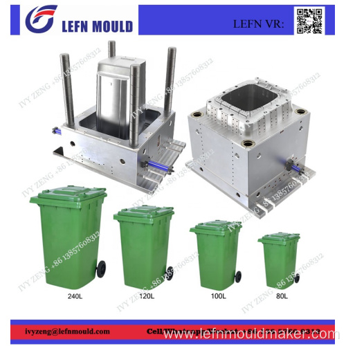 660 Liter mobile Garbage Bin mold Tong sampah